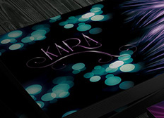 Logo and business cards for Kara Coiffure