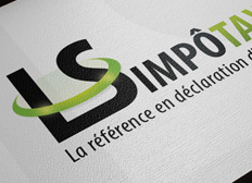 Logo and business cards for LS Impotax